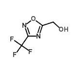 structure of CAS# 187970-11-2, [3-(Trifluoromethyl)-1,2,4-Oxadiazol-5-Yl]Methanol;[3-(Trifluormethyl)-1,2,4-oxadiazol-5-yl]methanol;[3-(Trifluoromethyl)-1,2,4-oxadiazol-5-yl]methanol;[3-(Trifluorométhyl)-1,2,4-oxadiazol-5-yl]méthanol