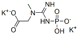 structure of CAS# 18838-38-5, N-(Phosphonoamidino)Sarcosine Dipotassium Salt;Dipotassium 2-[[(E)-Amino-Phosphonatoiminomethyl]-Methylamino]Acetic Acid;Dipotassium 2-[Methyl-(N'-Phosphonatocarbamimidoyl)Amino]Ethanoic Acid;Creatine Phosphate, Dipotassium Salt