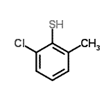 结构式 CAS# 18858-05-4, 2-氯-6-甲基苯硫醇
