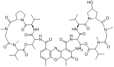 CAS#: 18865-46-8， 3'-(4-Hydroxy-L-proline)-Actinomycin D
