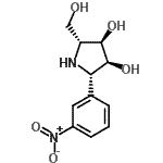 CAS#: 188745-00-8， (2R,3R,4S,5S)-2-(Hydroxymethyl)-5-(3-Nitrophenyl)-3,4-Pyrrolidinediol