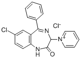 CAS#: 18878-40-5， 6-Chloro-5-phenyl-3-(1-pyridin-1-iumyl)-1,3-dihydro-1,4-benzodiazepin-2-one chloride