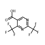 结构式 CAS# 188781-46-6, 2,4-二(三氟甲基)-5-嘧啶羧酸