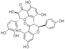 CAS#: 18913-18-3， (2R,3R)-8-[(2S,3R)-5,7-Dihydroxy-2-(4-hydroxyphenyl)-4-keto-chroman-3-yl]-2-(3,4-dihydroxyphenyl)-3,5,7-trihydroxy-chroman-4-one