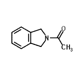 结构式 CAS# 18913-38-7, 1-(1,3-二氢-2H-异吲哚-2-基)乙酮