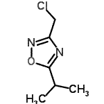 结构式 CAS# 189130-87-8, 3-(氯甲基)-5-异丙基-1,2,4-恶二唑