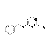 结构式 CAS# 189250-15-5, N-苄基-6-氯-1,3,5-三嗪-2,4-二胺