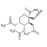 CAS#: 189633-67-8， (2S,3S,4R,5R)-2-Azido-2-Carbamoyltetrahydro-2H-Pyran-3,4,5-Triyl Triacetate