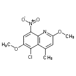CAS#: 189746-21-2， 5-Chloro-2,6-Dimethoxy-4-Methyl-8-Nitroquinoline