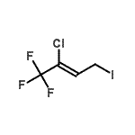 structure of CAS# 191591-41-0, (2Z)-2-Chloro-1,1,1-Trifluoro-4-Iodo-2-Butene;2-BUTENE,2-CHLORO-1,1,1-TRIFLUORO-4-IODO-;2-Chloro-4-iodo-1,1,1-trifluorobut-2-ene;2-Chloro-4-iodo-1,1,1-trifluorobut-2-ene 97%