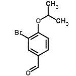 结构式 CAS# 191602-84-3, 3-溴-4-异丙氧基苯甲醛