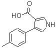 结构式 CAS# 191668-22-1, 4-(4-甲基苯基)-1H-吡咯-3-羧酸