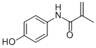 结构式 CAS# 19243-95-9, N-(4-羟基苯基)-2-甲基-2-丙烯酰胺