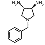 structure of CAS# 193352-75-9, (3S,4S)-1-Benzyl-3,4-Pyrrolidinediamine;(3S,4S)-(+)-3,4-Diamino-1-benzylpyrrolidine;(R,R)-N-BENZYL-3,4-TRANS-DIAMINOPYRROLIDINE