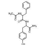 结构式 CAS# 19361-52-5, N-乙酰基苯丙氨酰酪氨酰胺