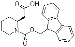 结构式 CAS# 193693-62-8, (2S)-1-[(9H-芴-9-基甲氧基)羰基]-2-哌啶乙酸