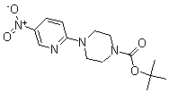 structure of CAS# 193902-78-2, 4-(5-Nitro-2-Pyridinyl)-1-Piperazinecarboxylic Acid 1,1-Dimethylethyl Ester;1-Tert-Butoxycarbonyl-4-(5-Nitropyrid-2-Yl)Piperazine,  2-(4-Boc-1-Piperazinyl)-5-Nitropyridine;4-(5-Nitro-Pyridin-2-Yl)-Piperazine-1-Carboxylic Acid Tert-Butyl Ester