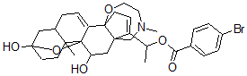 CAS#: 19457-36-4， (20S)-22-Methyl-3alpha,9alpha-Epoxy-14beta,18-(Epoxyethanimino)-5beta-Pregna-7,16-Diene-3beta,11alpha,20-Triol 20-(4-Bromobenzoate)