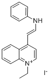 CAS#: 19487-71-9， 1-Ethyl-4-[2-(Phenylamino)Ethenyl]-Quinolinium Iodide (1:1)