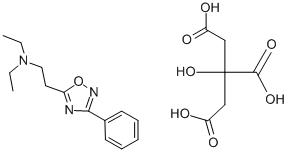 structure of CAS# 1949-20-8, Oxolamine Citrate;3-Carboxy-3,5-Dihydroxy-5-Oxo-Pentanoate;Diethyl-[2-(3-Phenyl-1,2,4-Oxadiazol-5-Yl)Ethyl]Ammonium;3-Carboxy-3,5-Dihydroxy-5-Oxopentanoate;Diethyl-[2-(3-Phenyl-1,2,4-Oxadiazol-5-Yl)Ethyl]Ammonium;3-Carboxy-3,5-Dihydroxy-5-Keto-Valerate;Diethyl-[2-(3-Phenyl-1,2,4-Oxadiazol-5-Yl)Ethyl]Ammonium