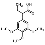 structure of CAS# 195202-06-3, 2-(3,4,5-Trimethoxyphenyl)Butanoic Acid;(R/S)-2-(3,4,5-Trimethoxyphenyl)butanoic acid;(R/S)-2-(3,4,5-Trimethoxyphenyl)butyric acid;2-(3,4,5-Trimethoxyphenyl)butyric acid