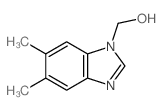 结构式 CAS# 19539-34-5, 5,6-二甲基-1H-苯并咪唑-1-甲醇