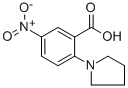 structure of CAS# 19555-48-7, 5-Nitro-2-(1-Pyrrolidinyl)-Benzoic Acid;5-Nitro-2-Pyrrolidin-1-Yl-Benzoate;5-Nitro-2-1-Pyrrolidinylbenzoate;Zinc03884309
