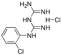 结构式 CAS# 19579-44-3, N-(2-氯苯基)-亚氨基二亚胺酰胺盐酸盐(1:1)