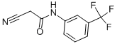结构式 CAS# 1960-77-6, 2-氰基-N-[3-(三氟甲基)苯基]-乙酰胺