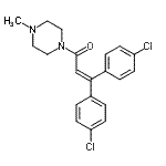 CAS#: 19618-30-5， 3,3-Bis(4-Chlorophenyl)-1-(4-Methyl-1-Piperazinyl)-2-Propen-1-One