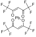 结构式 CAS# 19648-88-5, (T-4)-二(1,1,1,5,5,5-六氟-2,4-戊烷二酮)-铅