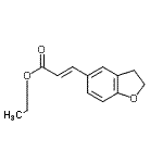 结构式 CAS# 196597-65-6, 乙基(2E)-3-(2,3-二氢-1-苯并呋喃-5-基)丙烯酸酯