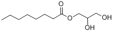 structure of CAS# 19670-49-6, Octanoic Acid 2,3-Dihydroxypropyl Ester;1-MONOCAPRYLOYL-RAC-GLYCEROL (C8:0);GLYCEROL ALPHA-MONOOCTANOATE;1-MONOOCTANOYL-RAC-GLYCEROL