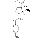 CAS#: 197236-38-7， 1,2,2-Trimethyl-3-[(4-Methylphenyl)Carbamoyl]Cyclopentanecarboxylic Acid