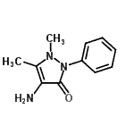 CAS#: 198-37-8， 4-Amino-1,5-Dimethyl-2-Phenyl-1,2-Dihydro-3H-Pyrazol-3-One