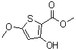 structure of CAS# 19813-55-9, Methyl 3-Hydroxy-5-Methoxy-2-Thiophenecarboxylate;Methyl 3-hydroxy-5-methoxy-2-thiophenecarboxylate;methyl 3-hydroxy-5-methoxythiophene-2-carboxylate;METHYL3-HYDROXY-5-METHOXY-2-THIOPHENECARBOXYLATE