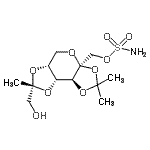 CAS#: 198215-62-2， [(3aS,5aR,7R,8aR,8bS)-7-(Hydroxymethyl)-2,2,7-trimethyltetrahydro-3aH-bis[1,3]dioxolo[4,5-b:4',5'-d]pyran-3a-yl]methyl sulfamate
