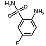 结构式 CAS# 1992-90-1, 2-氨基-5-氟苯磺酰胺