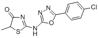 CAS#: 199339-17-8， 2-[[5-(4-Chlorophenyl)-1,3,4-Oxadiazol-2-Yl]Amino]-5-Methyl-1,3-Thiazol-4-One