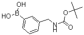 结构式 CAS# 199609-62-6, N-[(3-硼酸基苯基)甲基]氨基甲酸叔丁酯