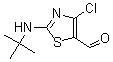 结构式 CAS# 199851-22-4, 4-氯-2-[叔丁基氨基]-5-噻唑甲醛