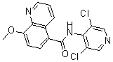 CAS#: 199871-63-1， N-(3,5-Dichloro-4-Pyridinyl)-8-Methoxy-5-Quinolinecarboxamide
