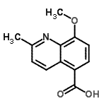CAS#: 199872-12-3， 8-Methoxy-2-Methyl-5-Quinolinecarboxylic Acid