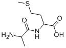 structure of CAS# 1999-43-5, DL-Alanyl-DL-Methionine;2-(2-Aminopropanoylamino)-4-Methylsulfanyl-Butanoic Acid;2-[(2-Amino-1-Oxopropyl)Amino]-4-(Methylthio)Butanoic Acid;2-(Alanylamino)-4-(Methylthio)Butyric Acid