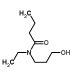 structure of CAS# 200061-58-1, N-Ethyl-N-(3-Hydroxypropyl)Butanamide;N-ethyl-N-(3-hydroxypropyl)butyramide