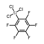 结构式 CAS# 20083-38-9, 三氯(五氟苯基)硅烷