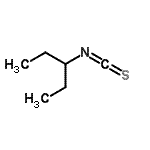 structure of CAS# 201224-89-7, 3-Isothiocyanatopentane;3-Isothiocyanatopentane #;3-Pentane isothiocyanate;3-Pentyl isothiocyanate