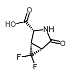CAS#: 201231-55-2， (1S,2R,5R)-6,6-Difluoro-4-Oxo-3-Azabicyclo[3.1.0]Hexane-2-Carboxylic Acid