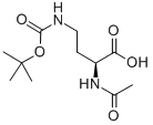 structure of CAS# 201351-32-8, (2S)-2-(Acetylamino)-4-[[(1,1-Dimethylethoxy)Carbonyl]Amino]-Butanoic Acid;N-ALPHA-ACETYL-N-GAMMA-ALLYLOXYCARBONYL-L-ALPHA,GAMMA-DIAMINOBUTYRIC ACID;AC-ALPHA,GAMMA-DIAMINOBUTYRIC ACID(BOC)-OH;AC-N-GAMMA-BOC-L-2,4-DIAMINOBUTYRIC ACID
