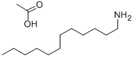structure of CAS# 2016-56-0, Dodecylamine Acetate;Acetic Acid;Laurylamine;Dodecan-1-Amine;Ethanoic Acid;Sbb007640